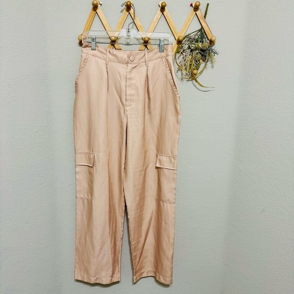 Love, Whit by Whitney Port Pink Cargo Trouser Pants Size 6 - Picture 4 of 9